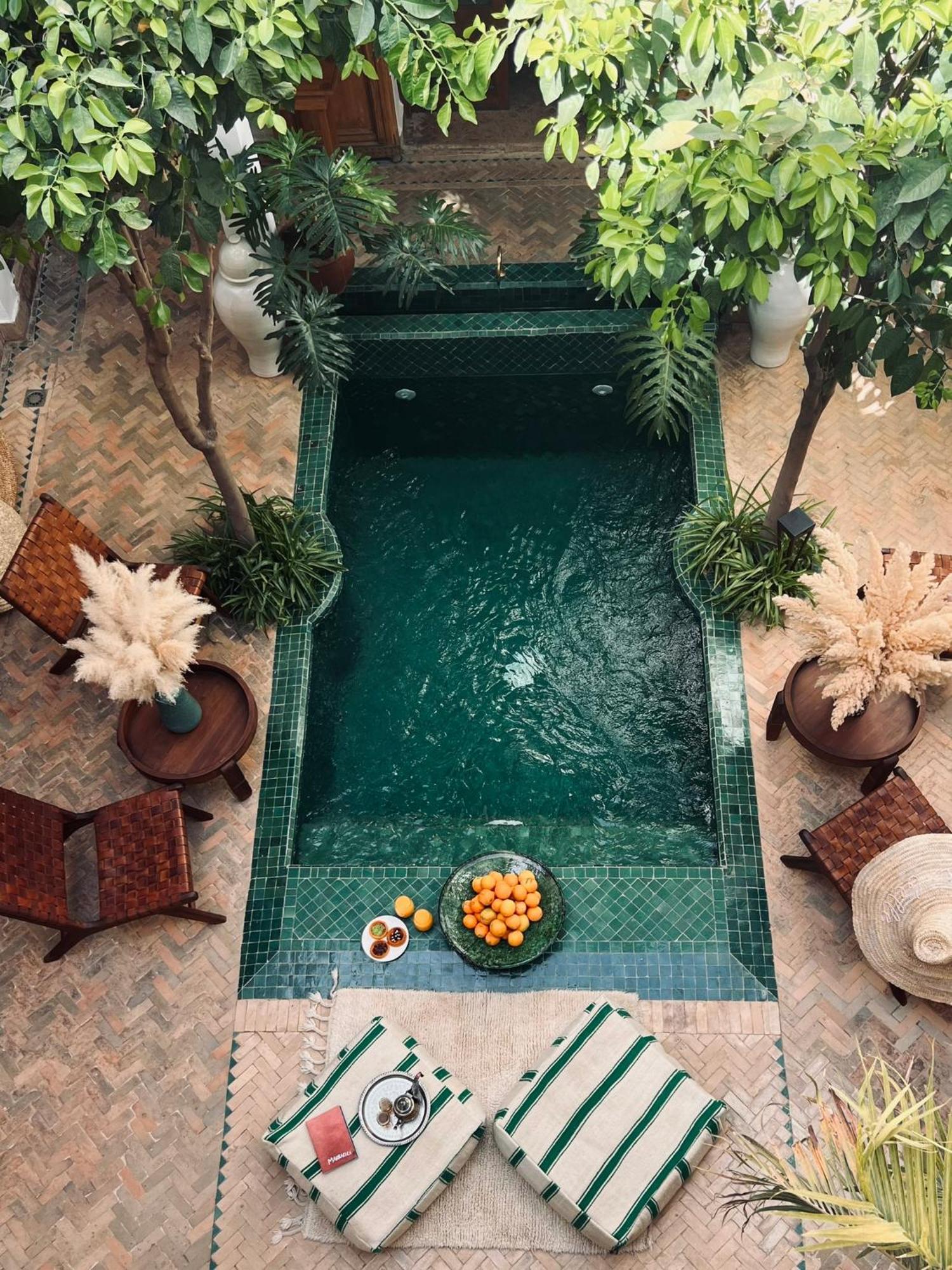 Riad Prive Sadaka Bassin Rooftop Marraquexe Exterior foto