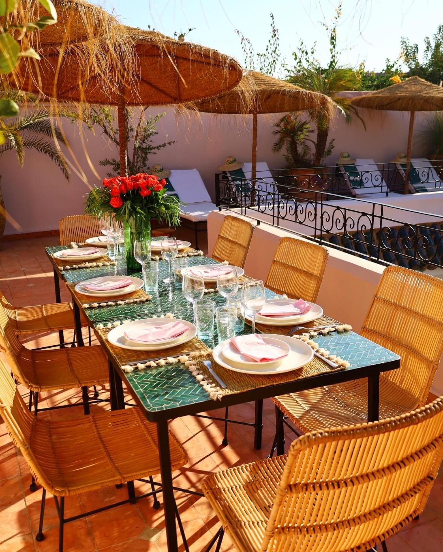 Riad Prive Sadaka Bassin Rooftop Marraquexe Exterior foto